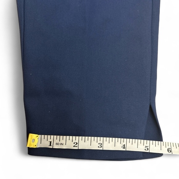 MNG Mango Women’s Navy Dress Pants Size 8 EUR 40 Slim Fit Ankle Work Career - Picture 10 of 10